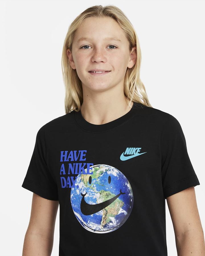 Nike Sportswear Kids Za Dječake Majice Crne | HR-76302WCGX