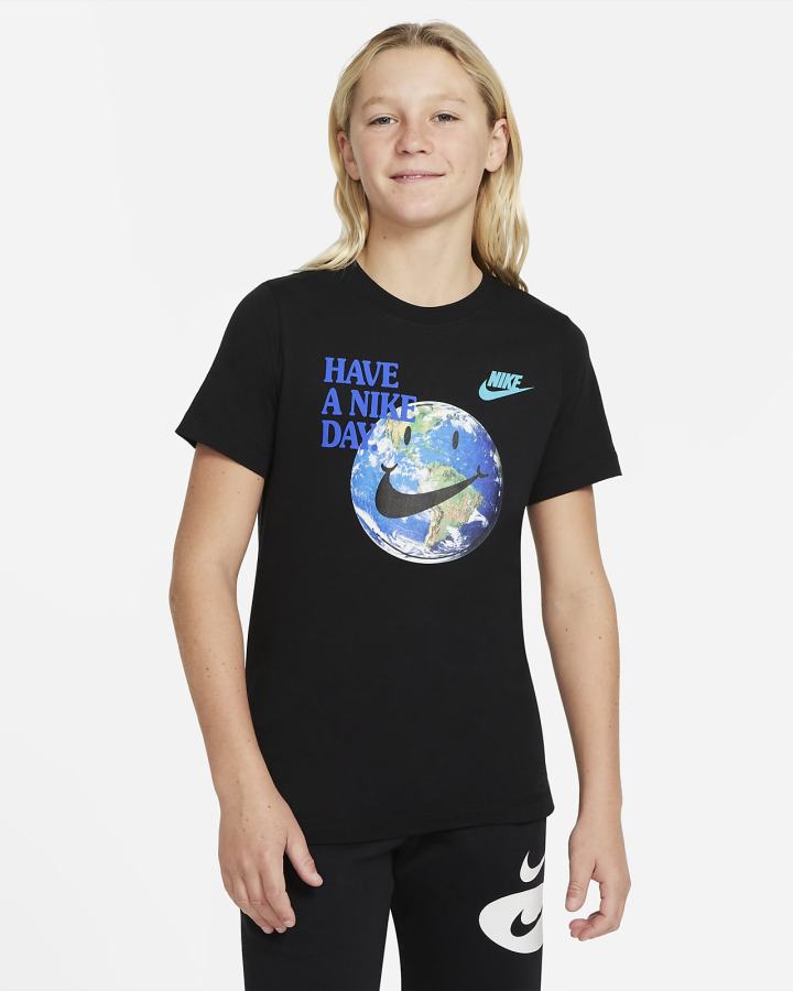 Nike Sportswear Kids Za Dječake Majice Crne | HR-76302WCGX