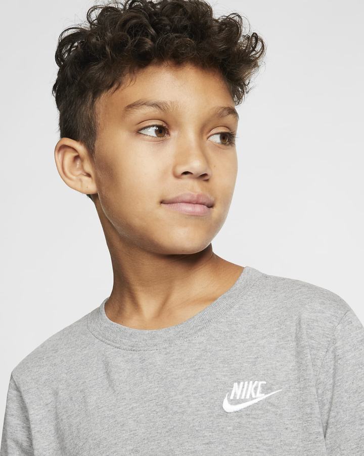 Nike Sportswear Kids Za Dječake Majice Tamno Sive Bijele | HR-26891BGNQ