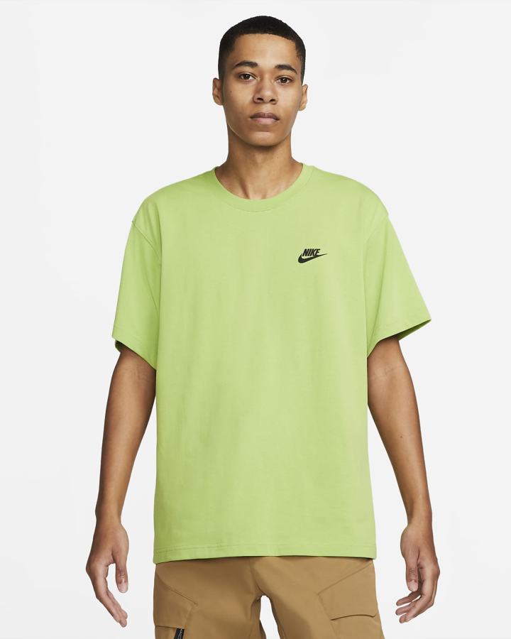 Nike Sportswear Lightweight Knit Short-Sleeve Top Muške Majice Zelene Crne | HR-91248GOFK