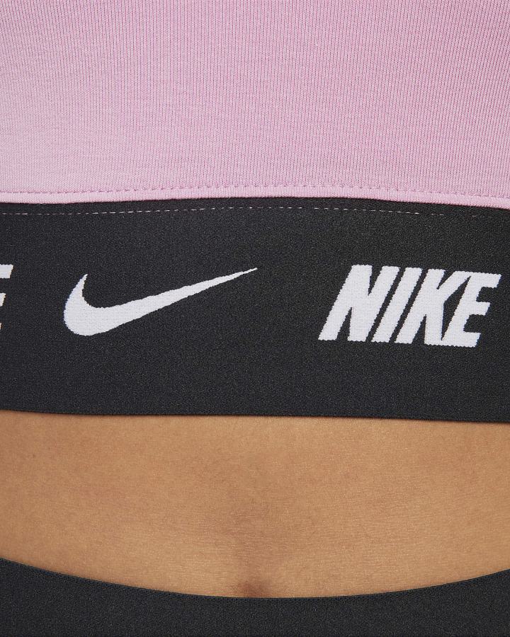 Nike Sportswear Long-Sleeve Crop Top Ženske Košulje Ljubičaste Crne | HR-64839UQYW