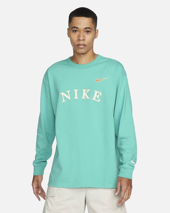 Nike Sportswear Long-Sleeve Muške Majice Tirkizne | HR-14502DWQK