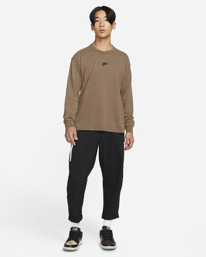 Nike Sportswear Long-Sleeve Muške Majice Crne | HR-15978YVNF