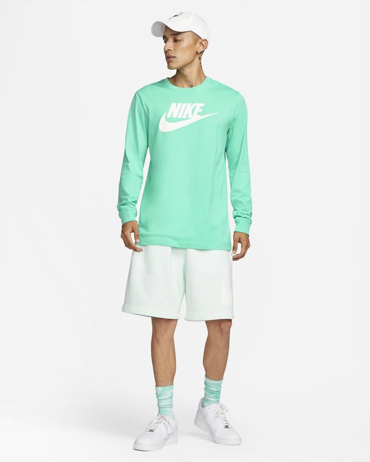 Nike Sportswear Long-Sleeve Muške Majice Zelene | HR-68709WLOQ