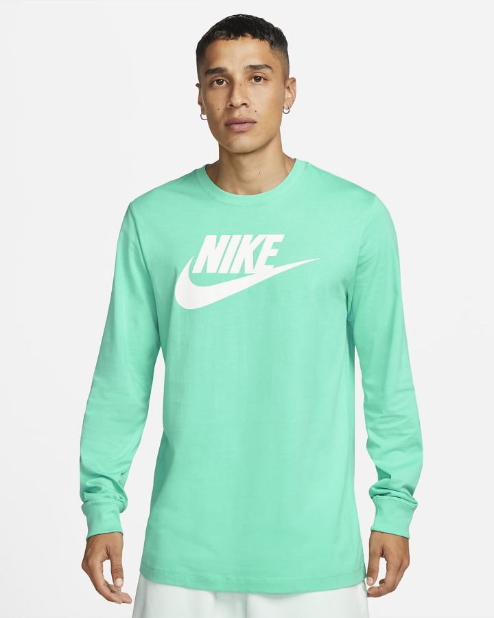 Nike Sportswear Long-Sleeve Muške Majice Zelene | HR-68709WLOQ