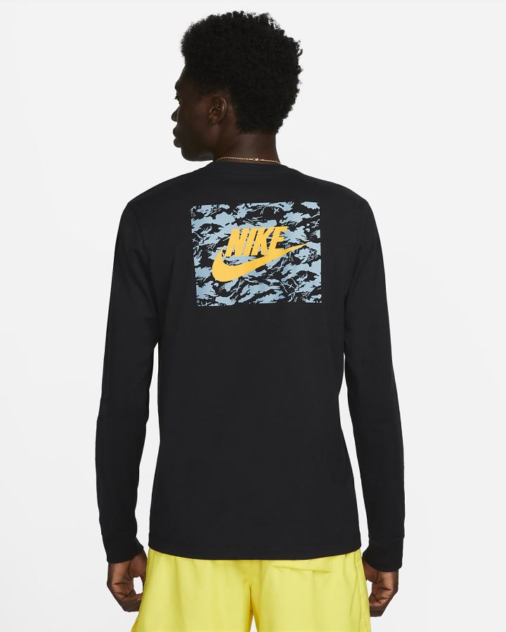 Nike Sportswear Long-Sleeve Muške Majice Crne | HR-80632UJGY