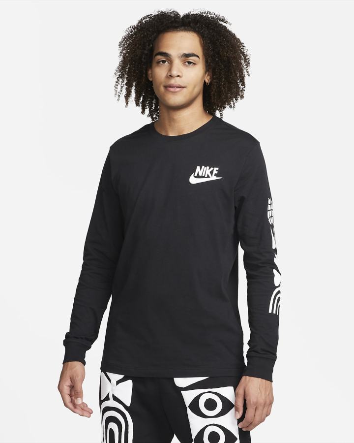 Nike Sportswear Long-Sleeve Muške Majice Crne | HR-87694OCPE