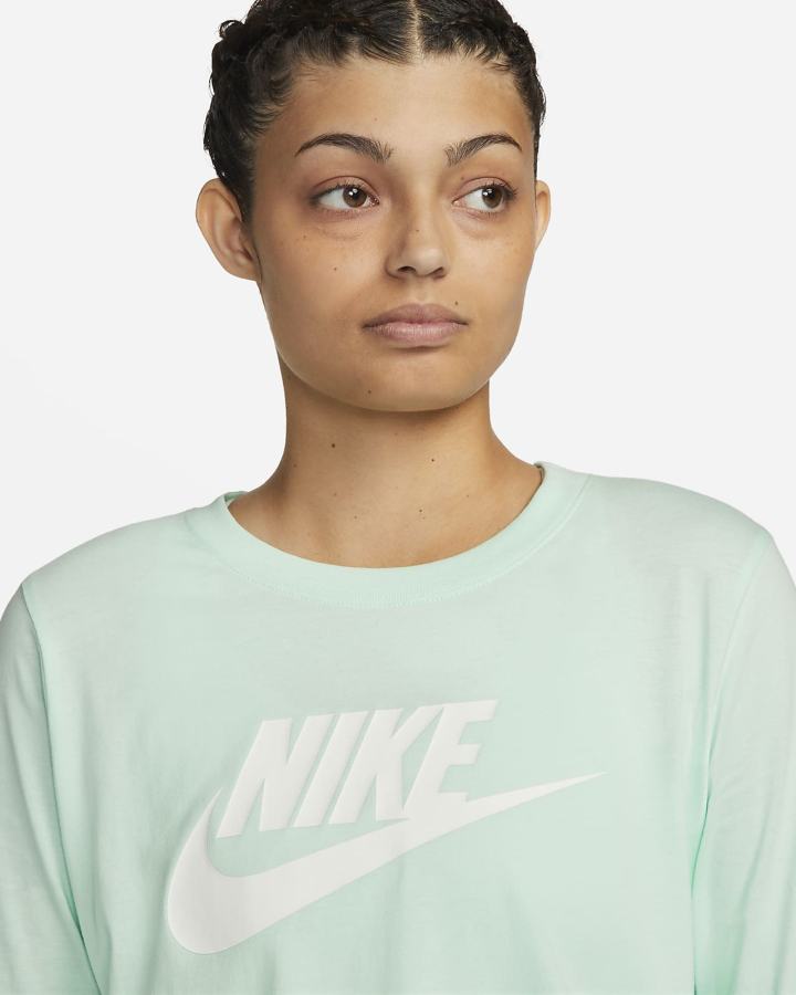 Nike Sportswear Long-Sleeve Ženske Majice Menta Bijele | HR-12850VZBW