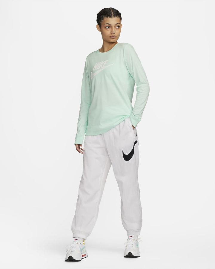 Nike Sportswear Long-Sleeve Ženske Majice Menta Bijele | HR-12850VZBW