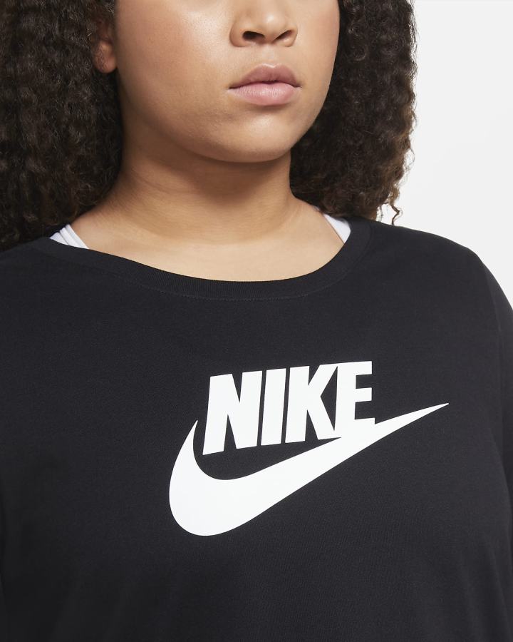 Nike Sportswear Long-Sleeve Ženske Majice Crne Bijele | HR-72084JNXQ