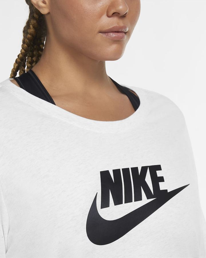 Nike Sportswear Long-Sleeve Ženske Majice Bijele Crne | HR-81542OCIW