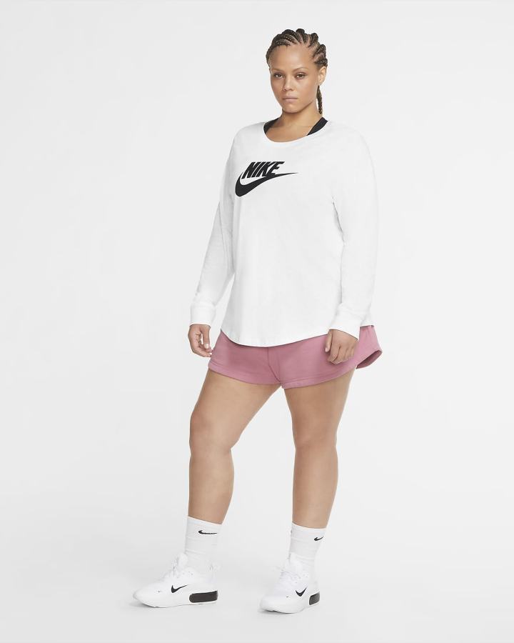 Nike Sportswear Long-Sleeve Ženske Majice Bijele Crne | HR-81542OCIW