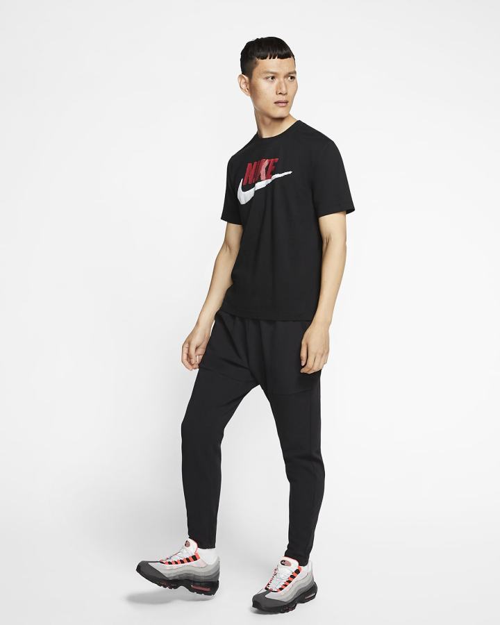 Nike Sportswear Muške Majice Crne Crvene Bijele | HR-10275AQZV