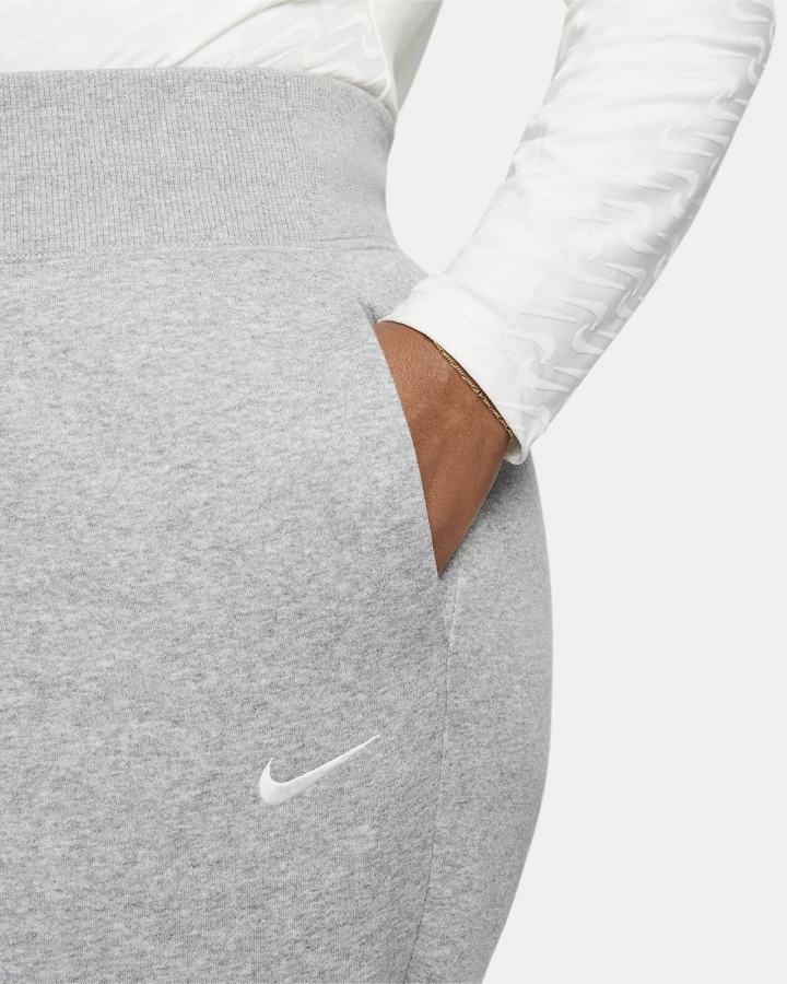 Nike Sportswear Phoenix Fleece High-Waisted Oversized Ženske Trenirke Tamno Sive | HR-16753THEA