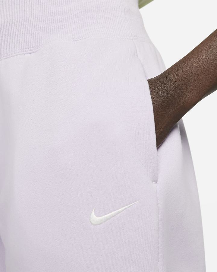 Nike Sportswear Phoenix Fleece High-Waisted Oversized Ženske Trenirke Ljubičaste | HR-20168AYGX