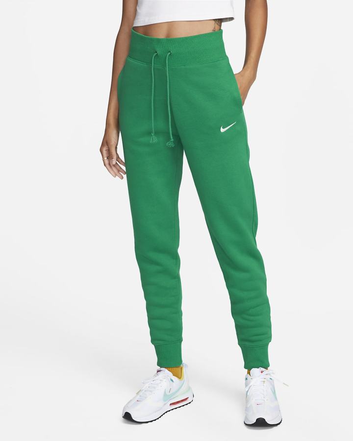 Nike Sportswear Phoenix Fleece High-Waisted Ženske Jogger Hlače Zelene | HR-23019MJRW