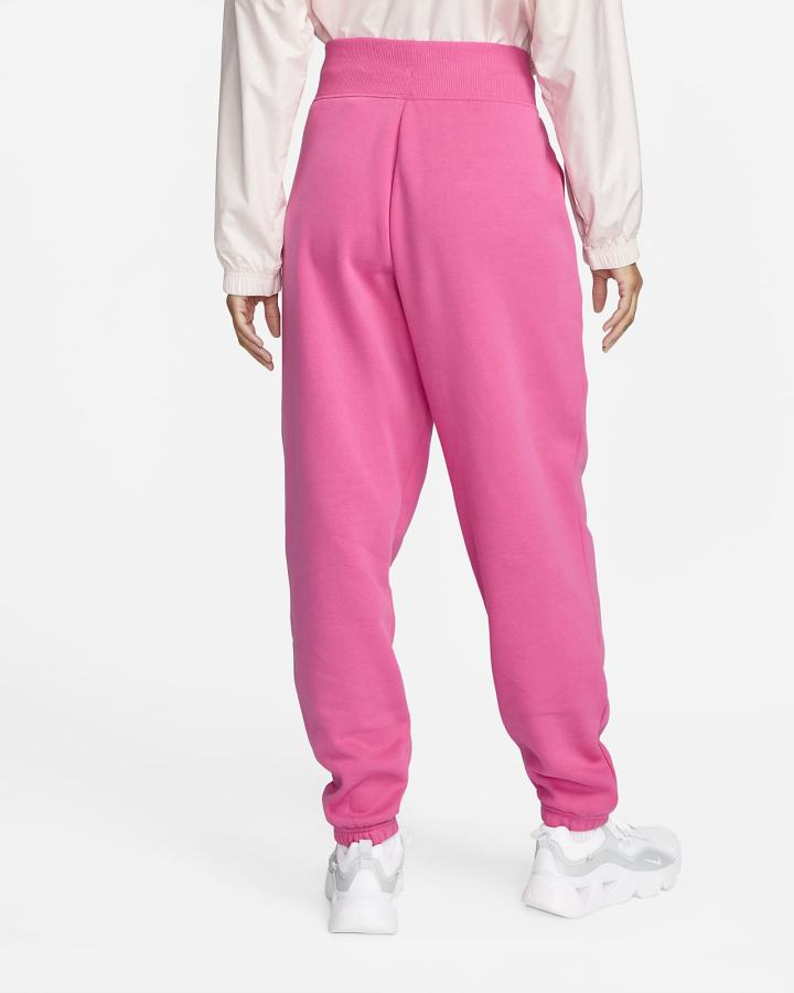 Nike Sportswear Phoenix Fleece High-Waisted Oversized Ženske Trenirke Roze | HR-24083JBCA