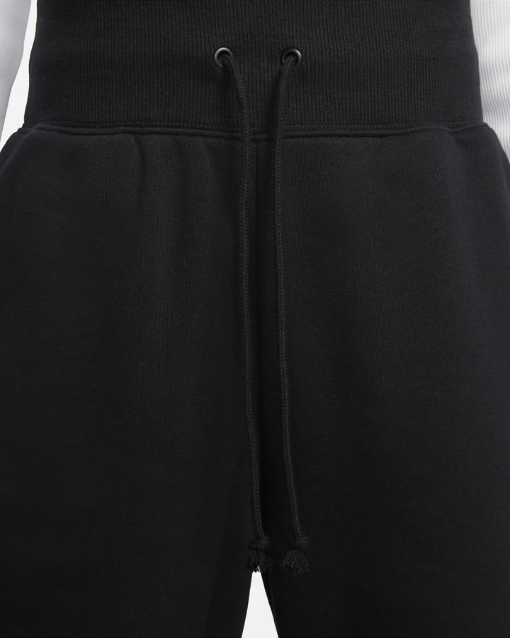 Nike Sportswear Phoenix Fleece High-Waisted Wide-Leg Ženske Trenirke Crne | HR-29170NGZP