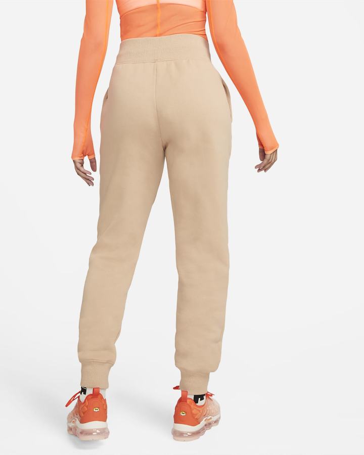 Nike Sportswear Phoenix Fleece High-Waisted Ženske Jogger Hlače Bež | HR-30825UXPQ