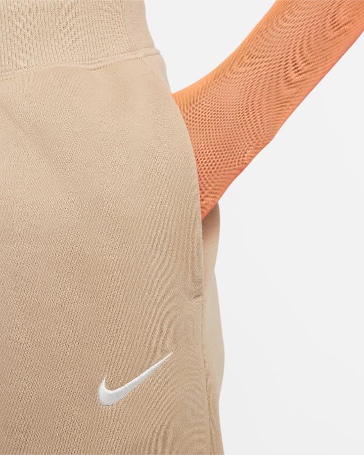 Nike Sportswear Phoenix Fleece High-Waisted Ženske Jogger Hlače Bež | HR-30825UXPQ