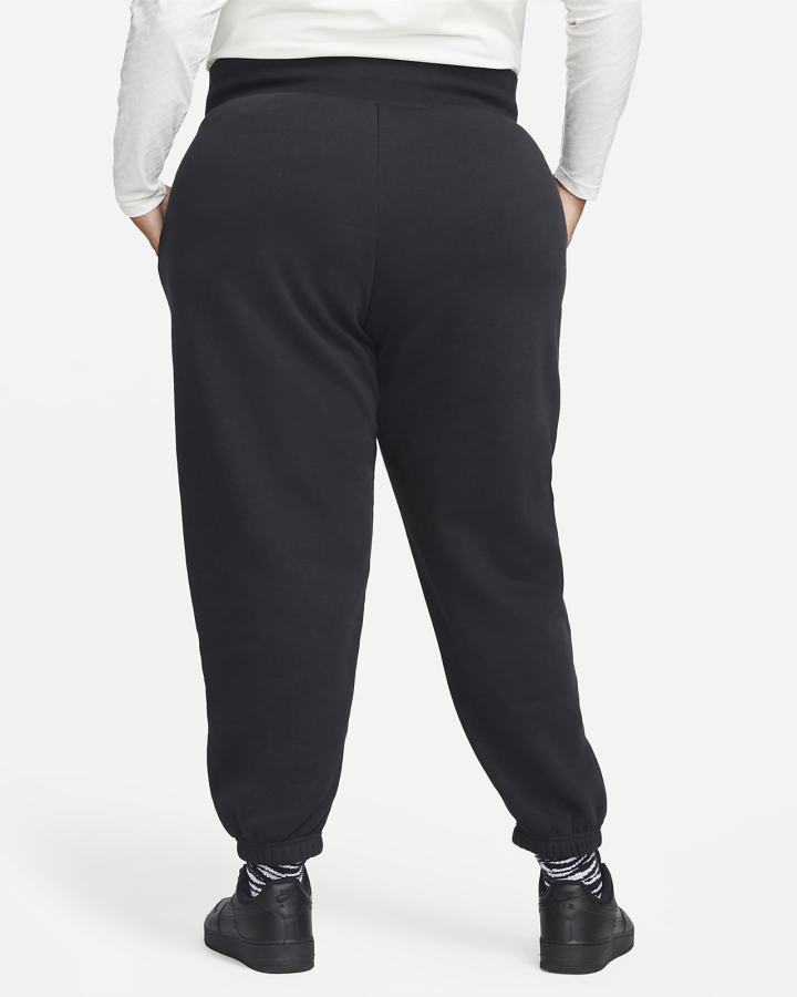 Nike Sportswear Phoenix Fleece High-Waisted Oversized Ženske Trenirke Crne | HR-43218OXTZ