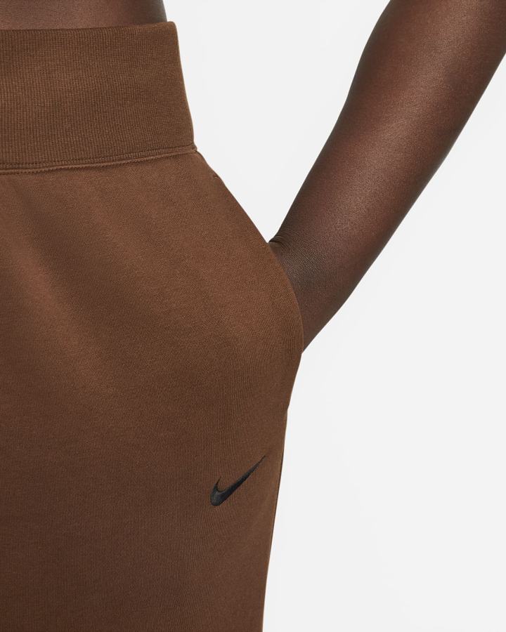 Nike Sportswear Phoenix Fleece High-Waisted Oversized Ženske Trenirke Crne | HR-46318TCPJ