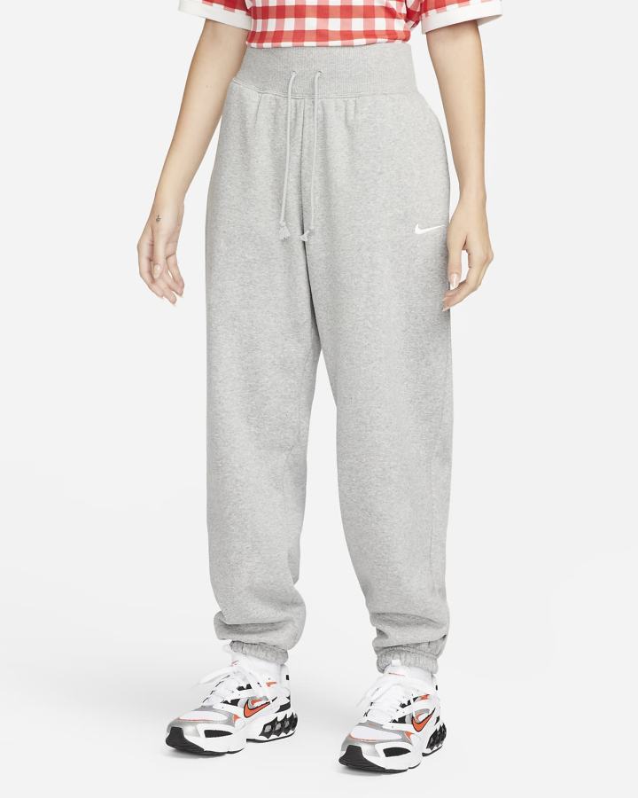 Nike Sportswear Phoenix Fleece High-Waisted Oversized Ženske Trenirke Tamno Sive | HR-48903XELK