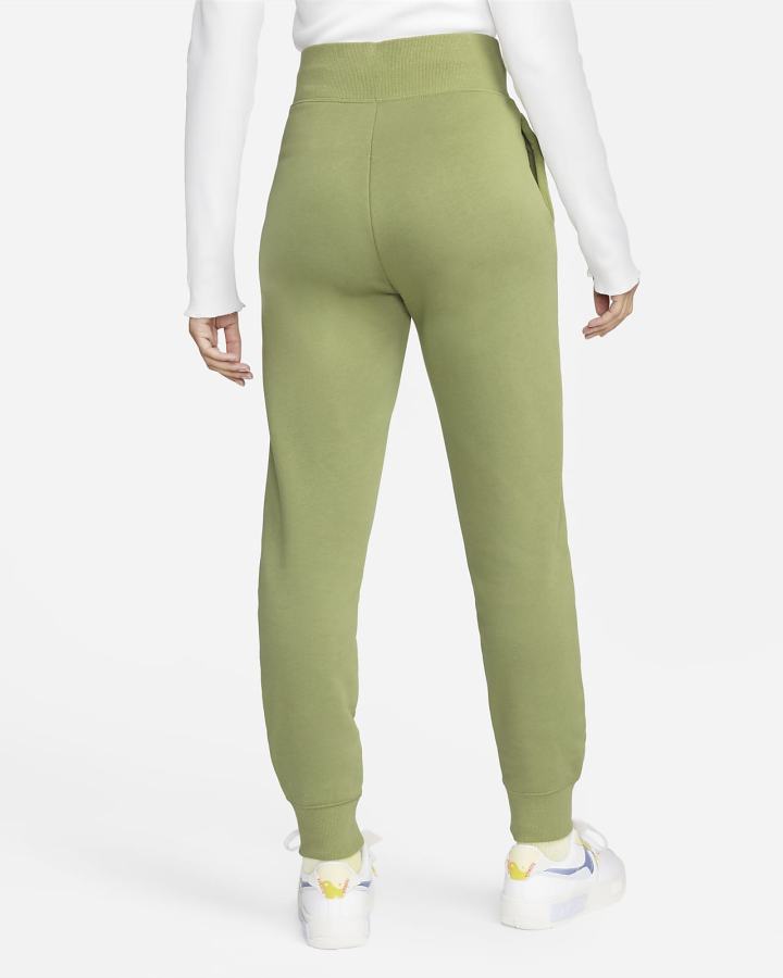 Nike Sportswear Phoenix Fleece High-Waisted Ženske Jogger Hlače Zelene | HR-56047WTOQ