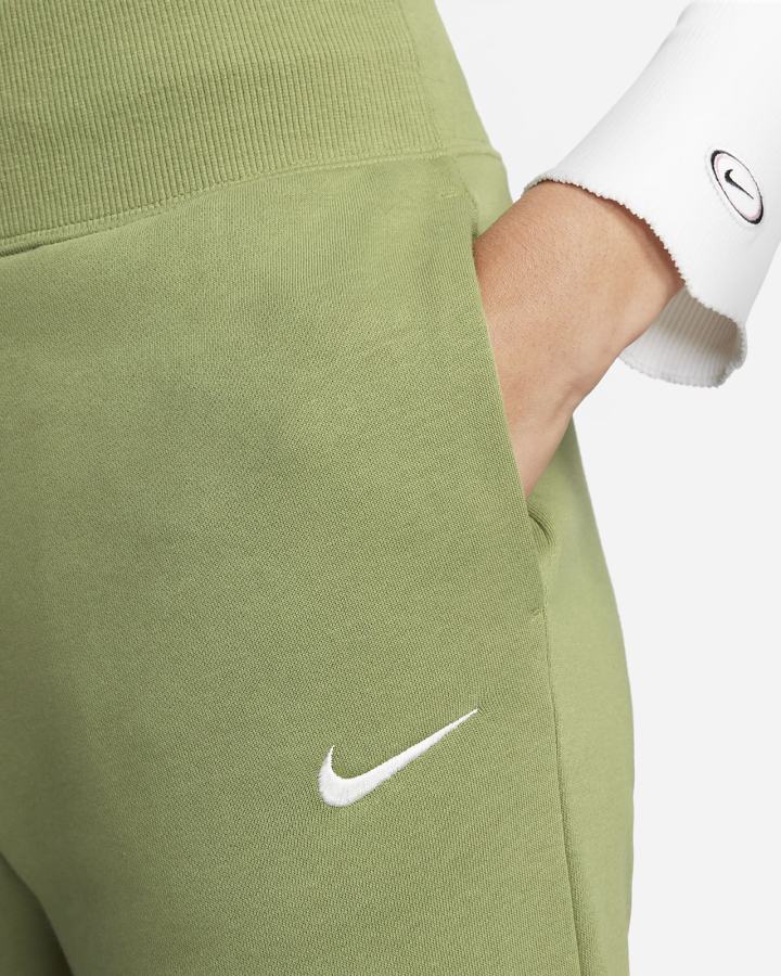 Nike Sportswear Phoenix Fleece High-Waisted Ženske Jogger Hlače Zelene | HR-56047WTOQ