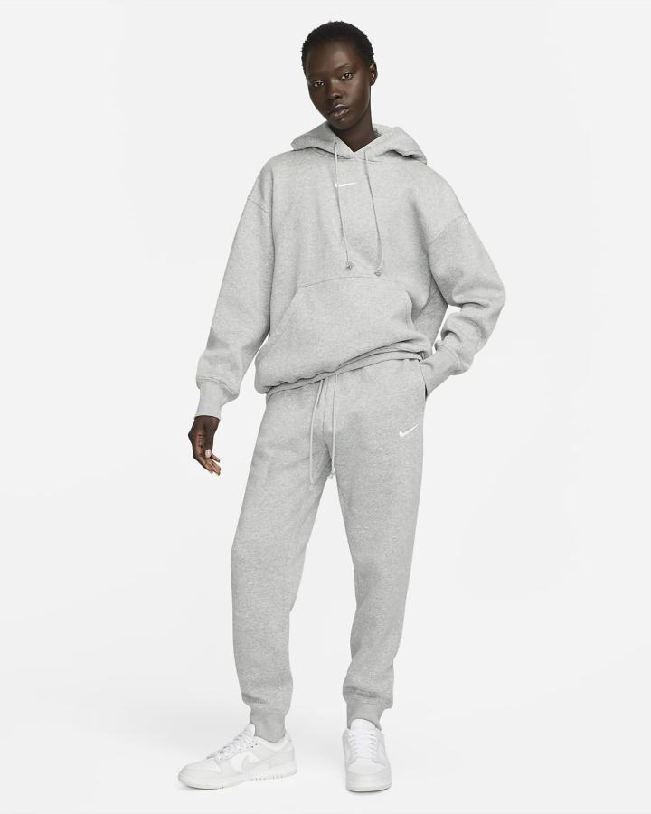 Nike Sportswear Phoenix Fleece High-Waisted Ženske Jogger Hlače Tamno Sive | HR-64910TVCR