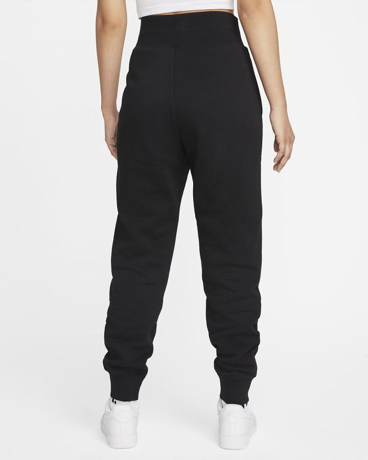 Nike Sportswear Phoenix Fleece High-Waisted Ženske Jogger Hlače Crne | HR-71682MENY