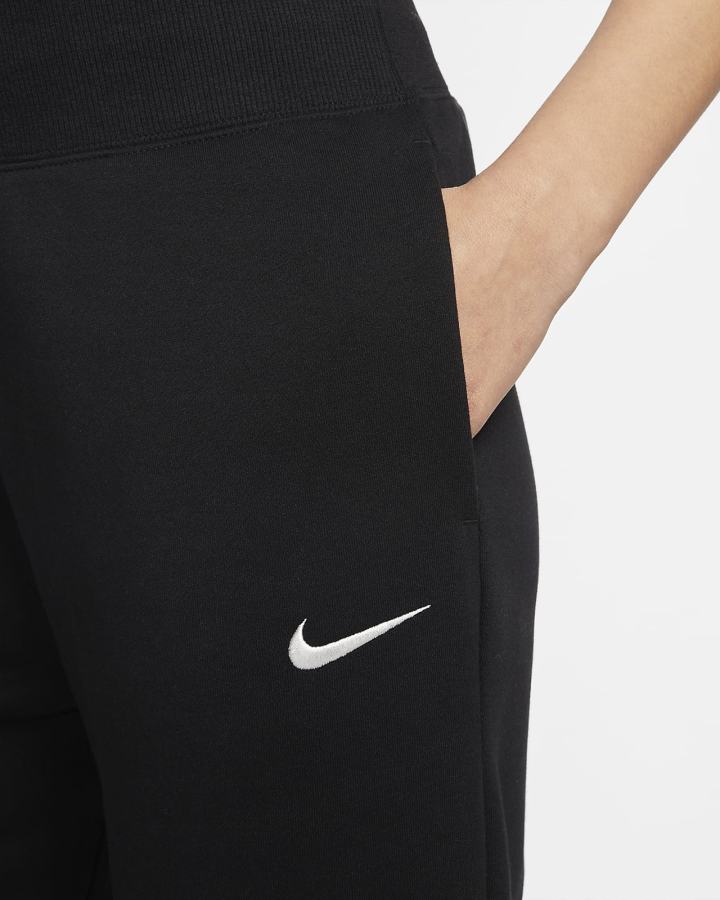 Nike Sportswear Phoenix Fleece High-Waisted Ženske Jogger Hlače Crne | HR-71682MENY