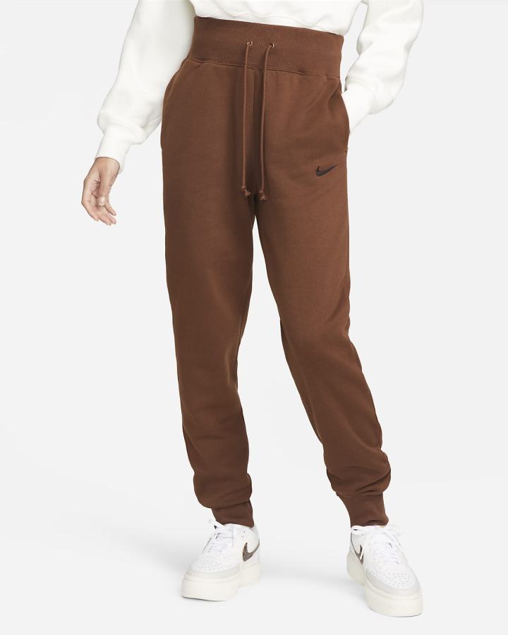 Nike Sportswear Phoenix Fleece High-Waisted Ženske Jogger Hlače Crne | HR-74309QAXT