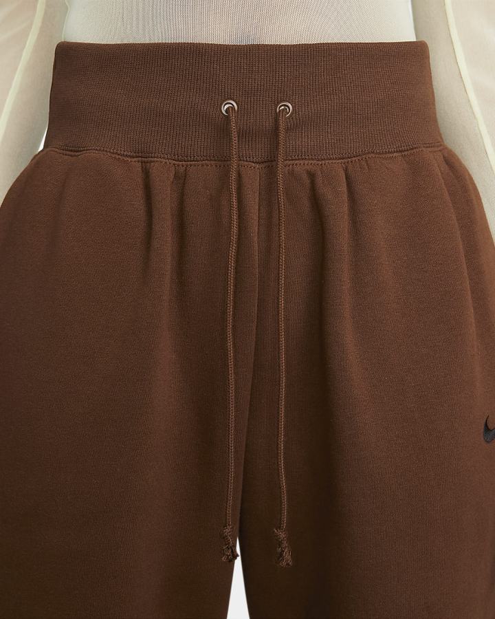 Nike Sportswear Phoenix Fleece High-Waisted Oversized Ženske Trenirke Crne | HR-86910MQLC