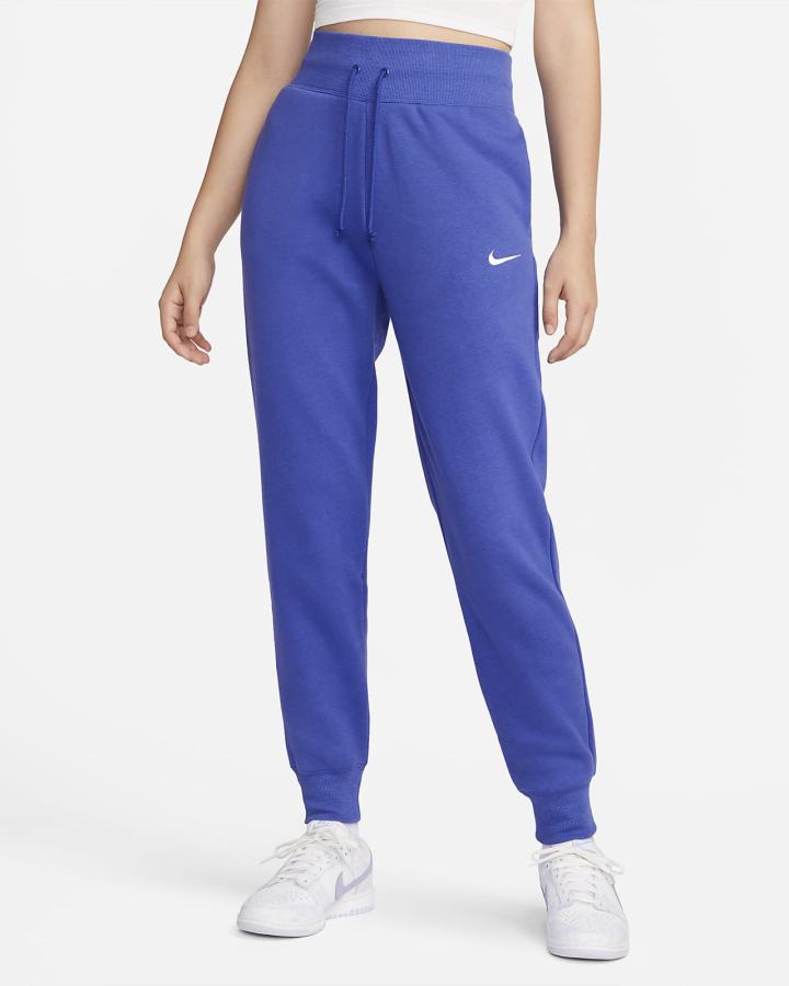 Nike Sportswear Phoenix Fleece High-Waisted Ženske Jogger Hlače Plave | HR-89305ZCSF