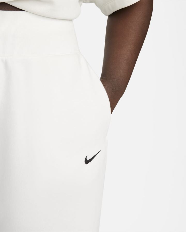 Nike Sportswear Phoenix Fleece High-Waisted Oversized Ženske Trenirke Crne | HR-97356SDME