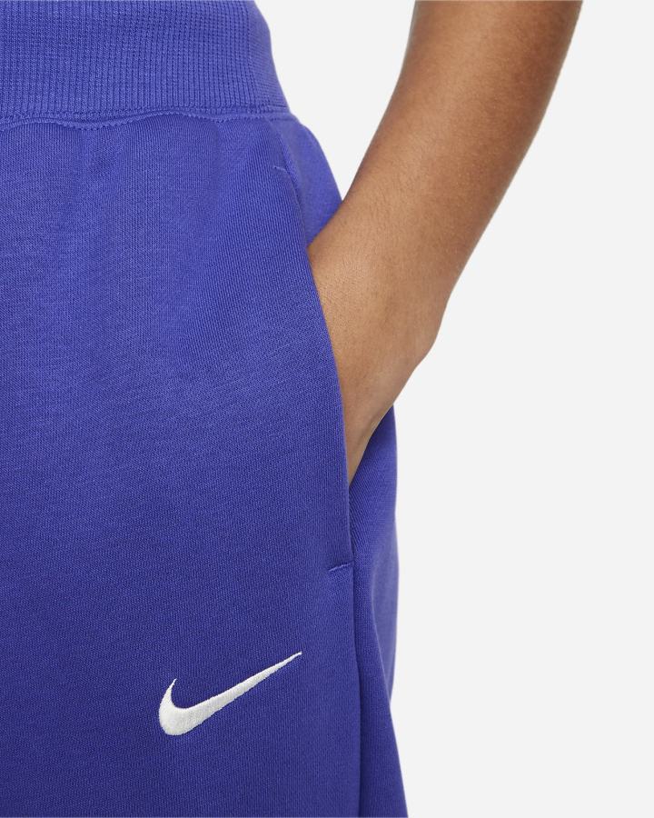 Nike Sportswear Phoenix Fleece High-Waisted Oversized Ženske Trenirke Plave | HR-98217ITGC