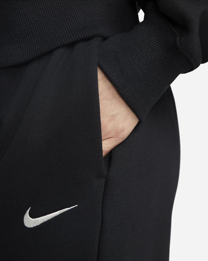 Nike Sportswear Phoenix Fleece Oversized 1/2-Zip Crop Ženske Dukserice Crne | HR-04928UNGI