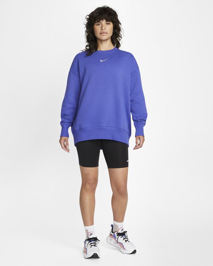 Nike Sportswear Phoenix Fleece Oversized Crewneck Ženske Dukserice Ljubičaste | HR-23794HBJK