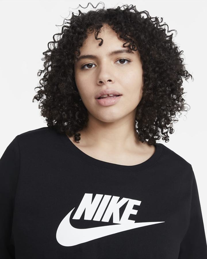 Nike Sportswear (Plus Size) Ženske Majice Crne | HR-21743LQYI