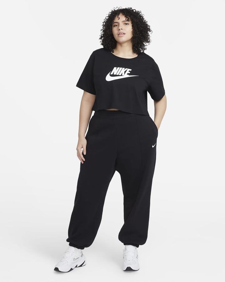 Nike Sportswear (Plus Size) Ženske Majice Crne | HR-21743LQYI