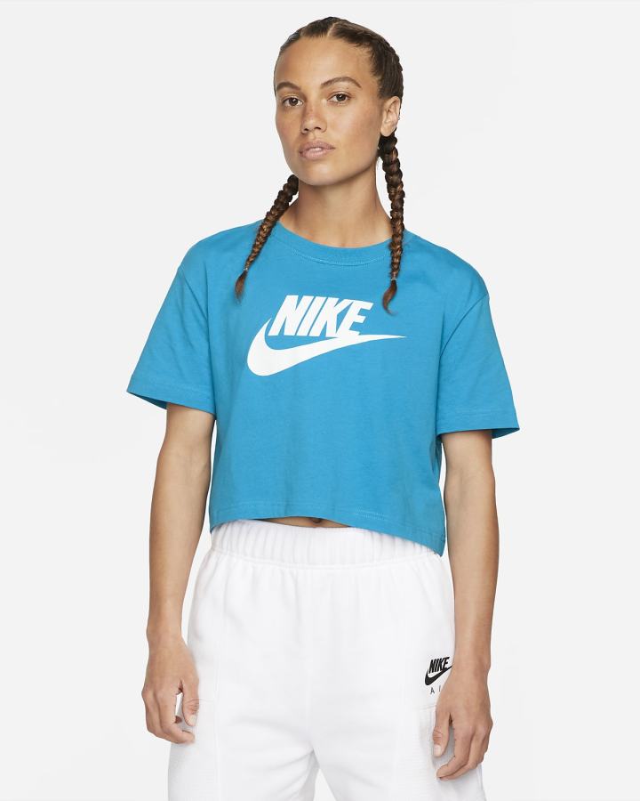 Nike Sportswear (Plus Size) Ženske Majice Plave Bijele | HR-63985CWKN