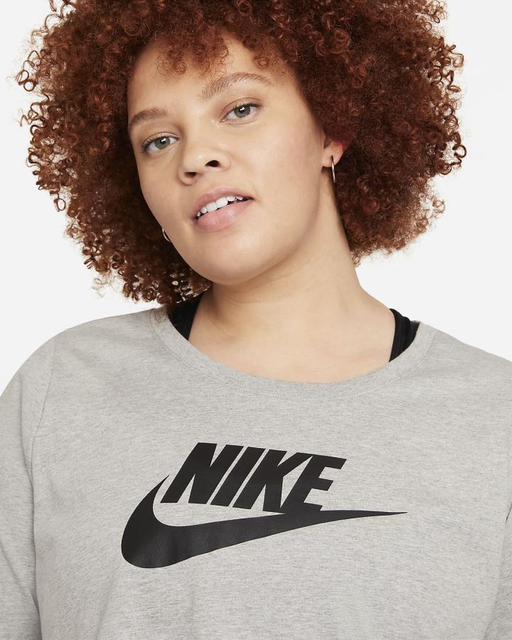 Nike Sportswear (Plus Size) Ženske Majice Tamno Sive | HR-64857DLUV