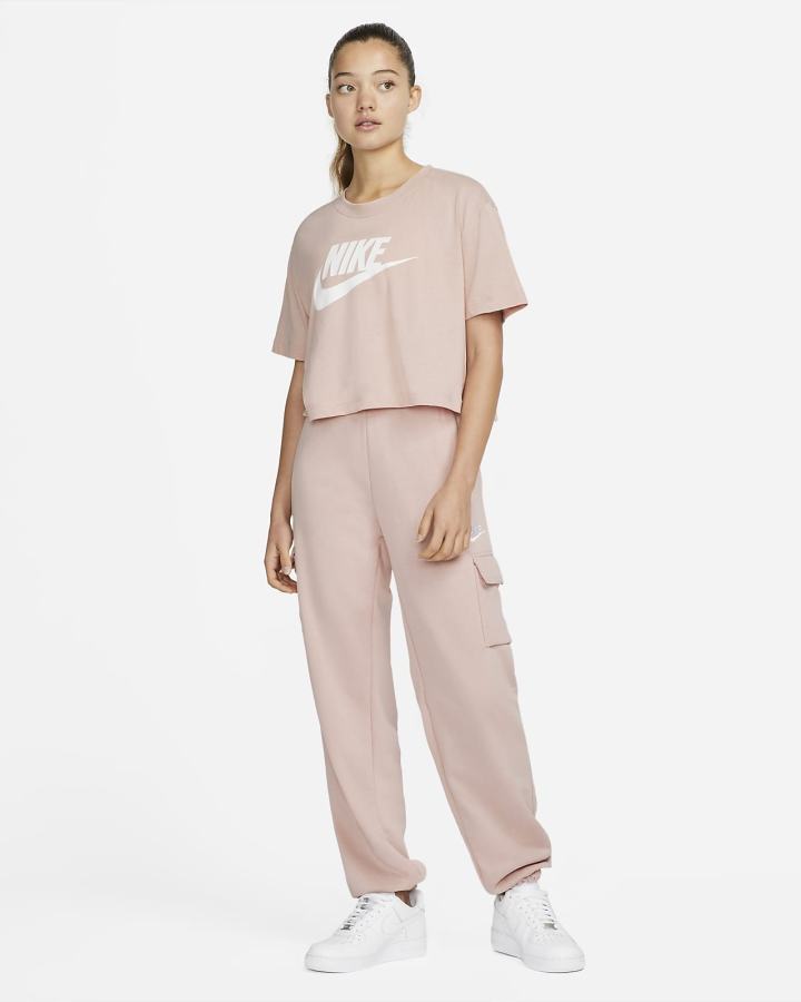 Nike Sportswear (Plus Size) Ženske Majice Roze Bijele | HR-94381KTXV