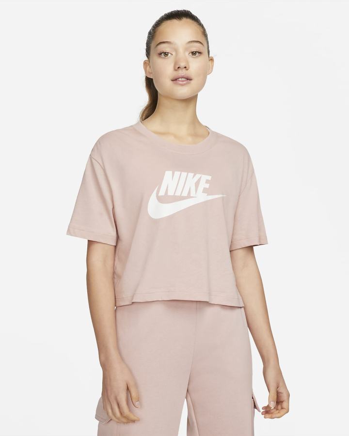 Nike Sportswear (Plus Size) Ženske Majice Roze Bijele | HR-94381KTXV