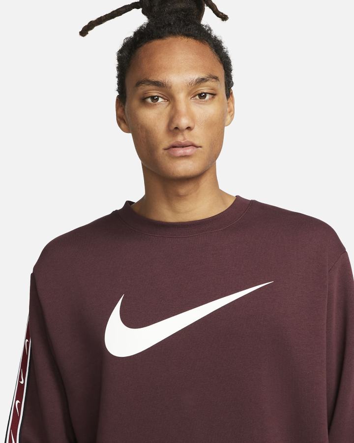 Nike Sportswear Repeat Fleece Muške Dukserice Bordo Bijele | HR-19460ZSXF