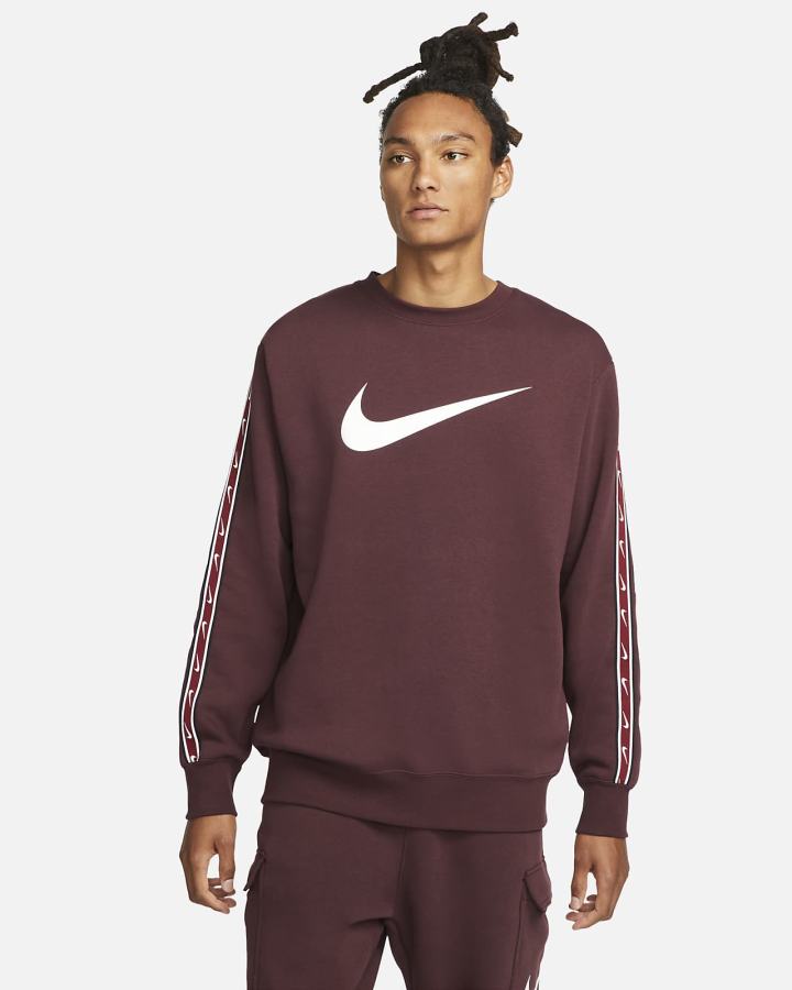 Nike Sportswear Repeat Fleece Muške Dukserice Bordo Bijele | HR-19460ZSXF