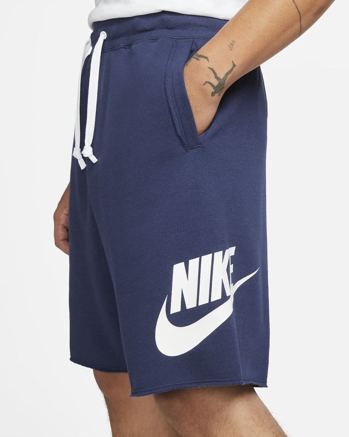 Nike Sportswear Sport Essentials French Terry Alumni Muške Kratke Hlače Tamnoplave | HR-92137ZVPK