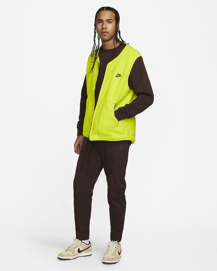 Nike Sportswear Sport Essentials+ High-Pile Fleece Muške Prsluk Zelene Sive Smeđe | HR-71630WCIL