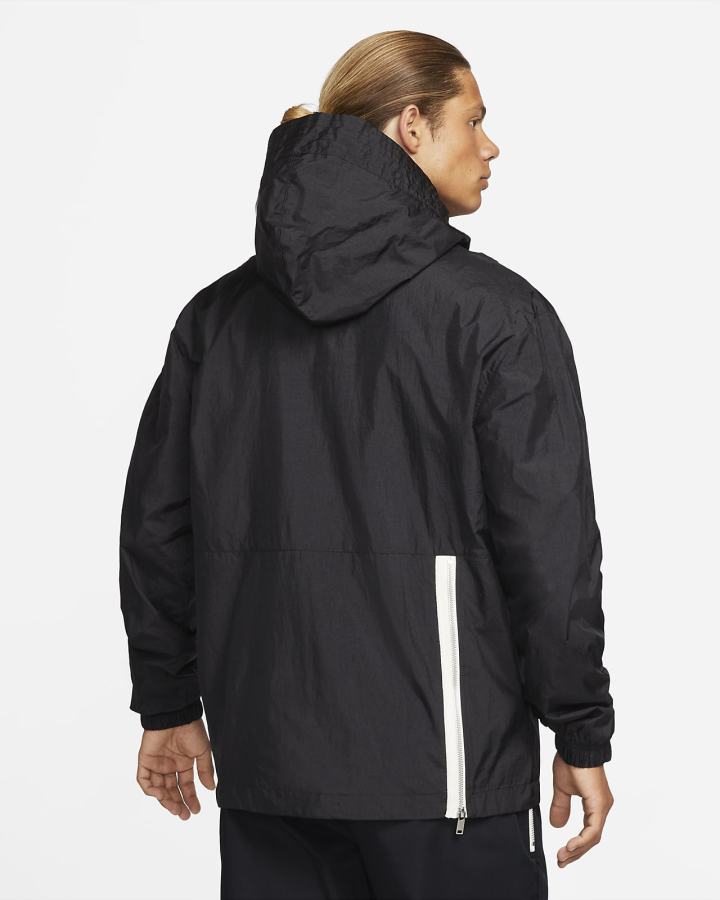 Nike Sportswear Stil Essentials Lined Anorak Muške Jakne Crne Srebrne Crne | HR-73958RWVE